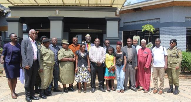 Stakeholders Posing for a Group Photo at Lado Hotel after holding a Two-Day CEWERU Meeting